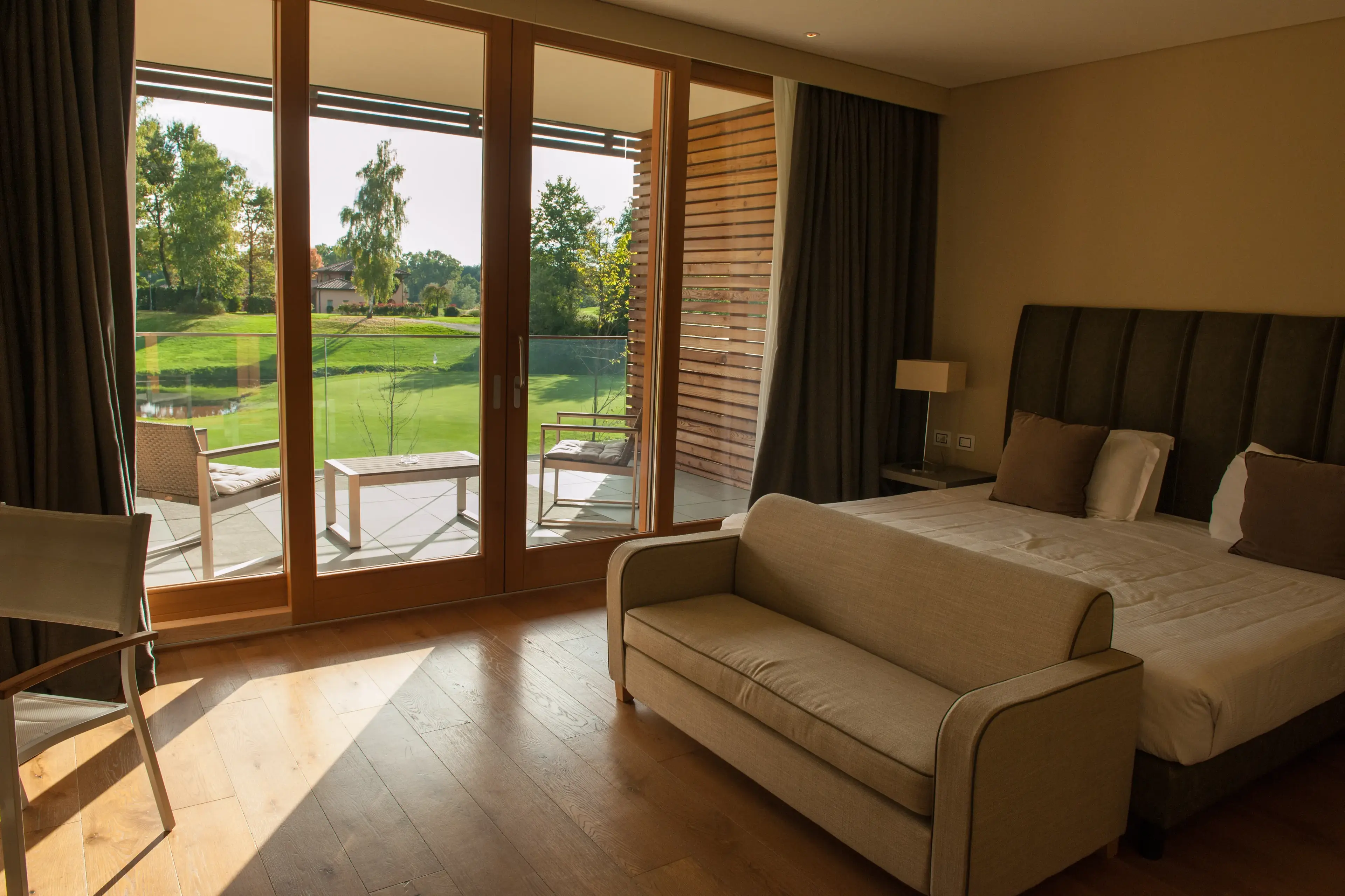 Hotel room with a golf-course view at Bogogno Golf Resort