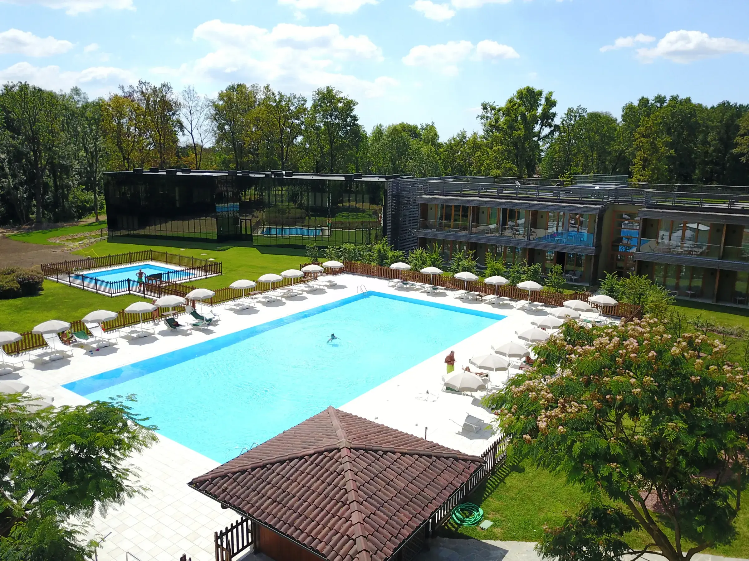 Outdoor swimming pool at Bogogno Golf Resort