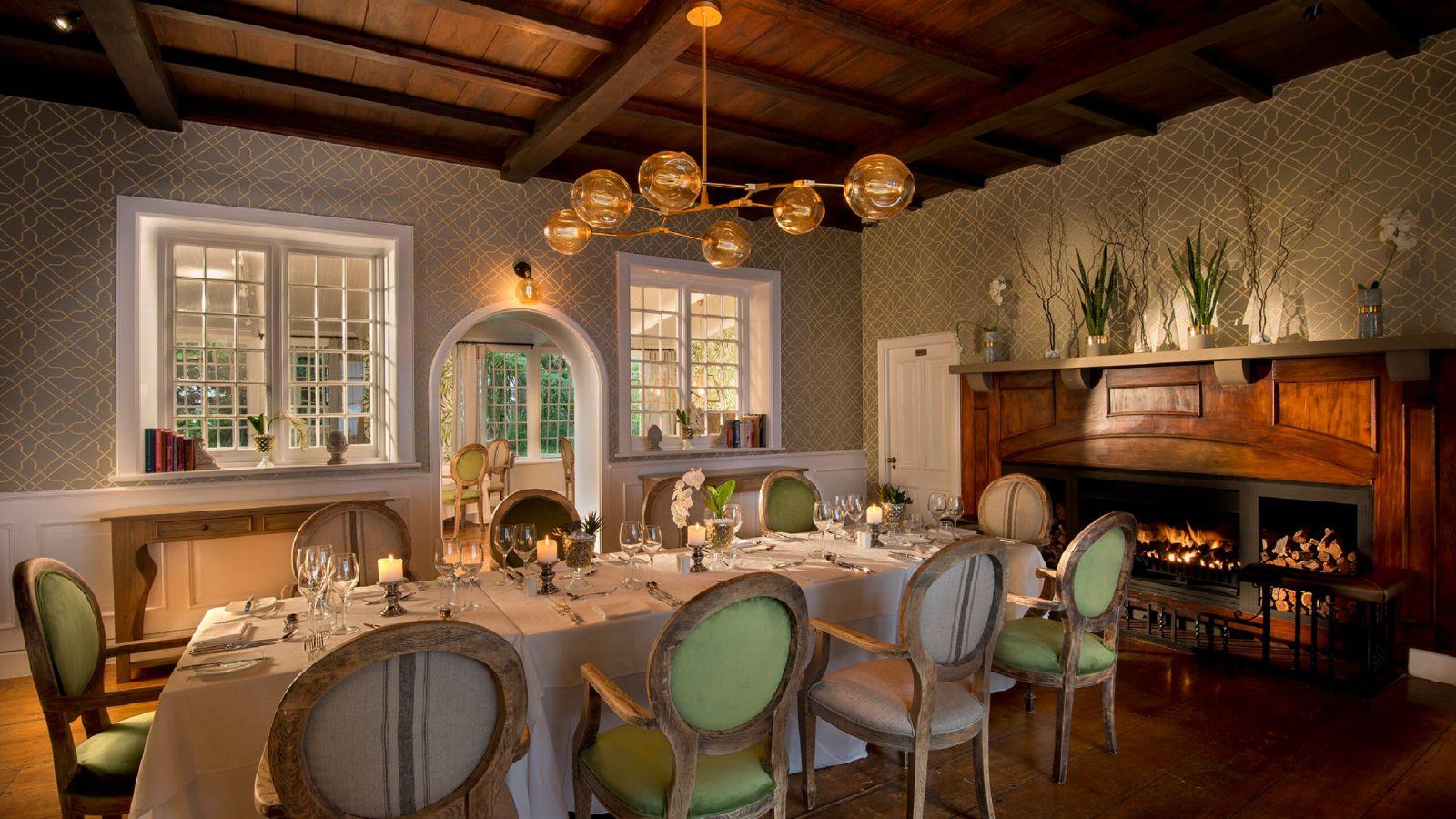 Restaurant dining room at Fancourt