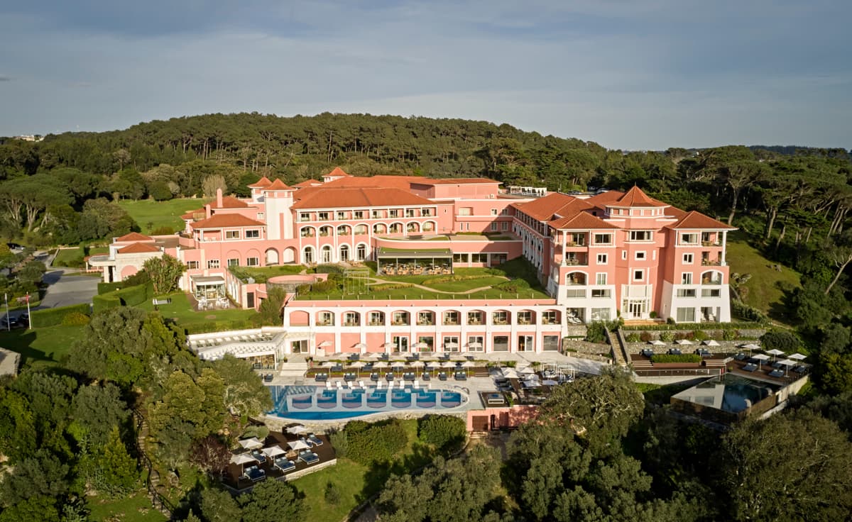 Aerial view of the hotel at Penha Longa Resort