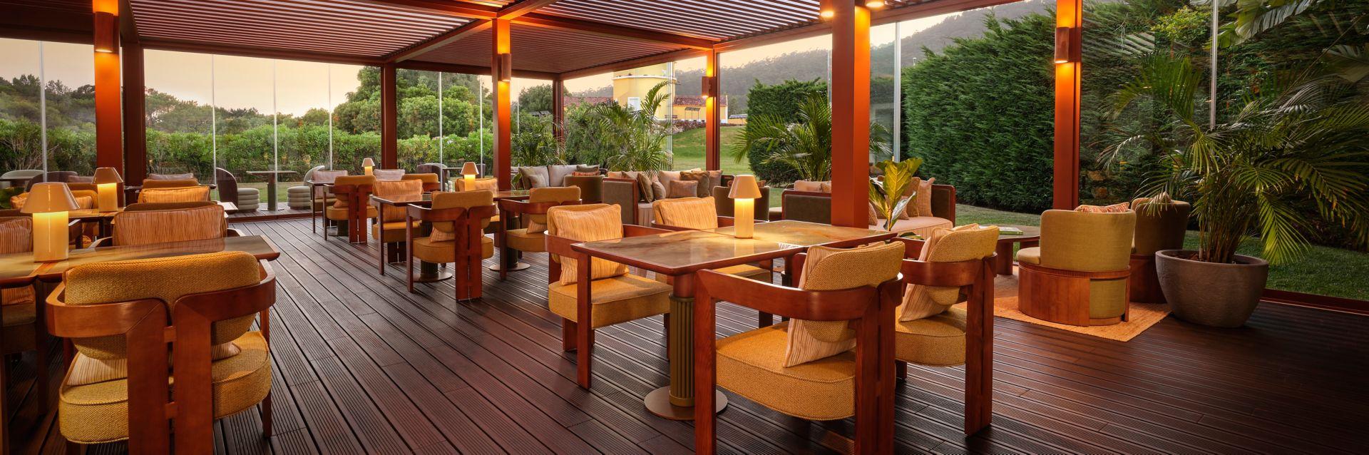 Dining terrace at Penha Longa Resort