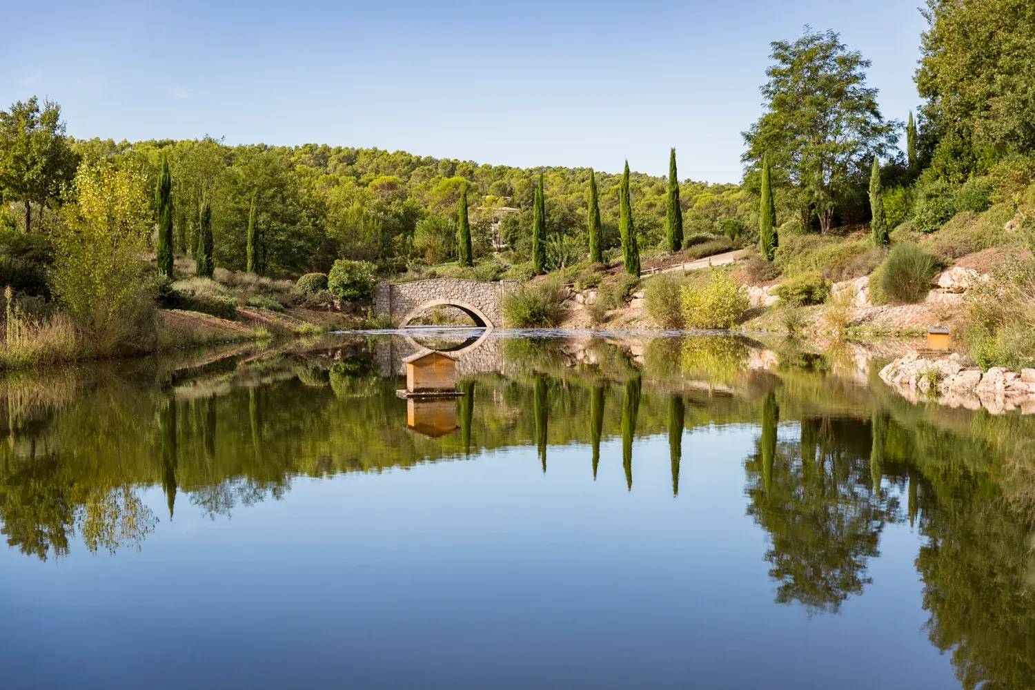 Bridge crossing the golf course at Terre Blanche