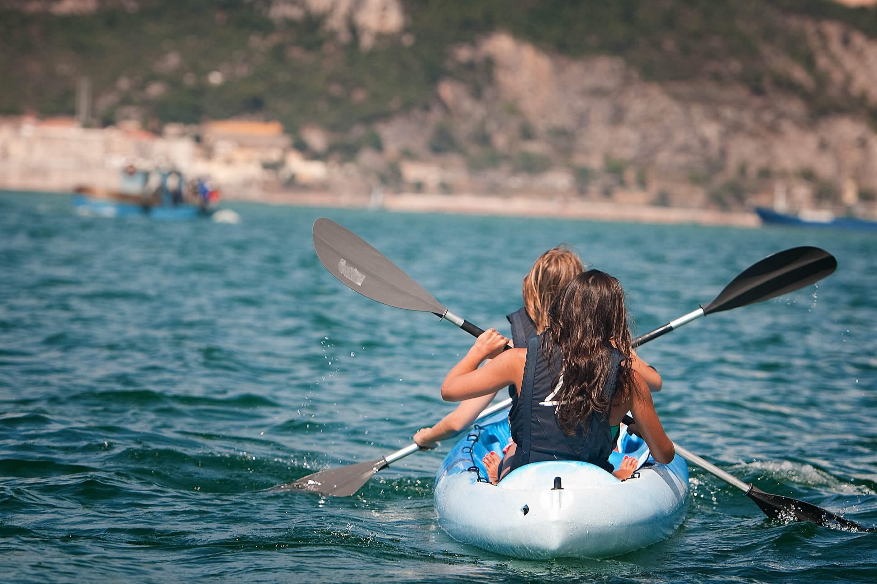 Tandem kayaking on the Sado Estuary